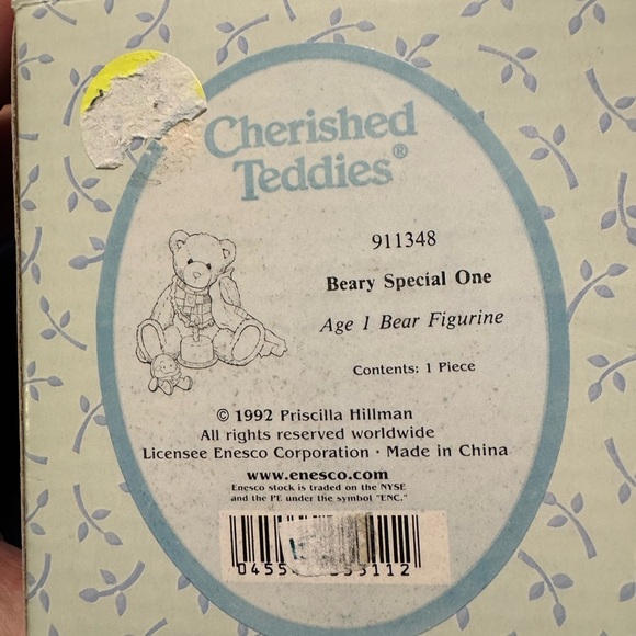 Cherished Teddies Beary Special One by Enesco - Picture 5 of 5